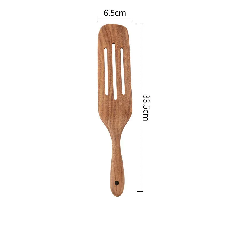 Wooden Long Handle Spatula