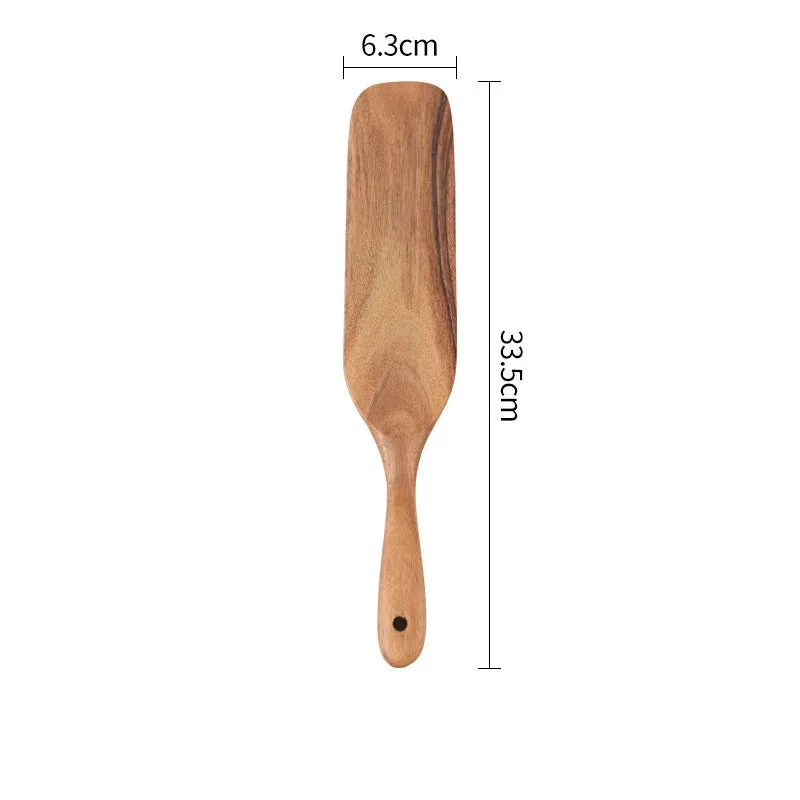 Wooden Long Handle Spatula