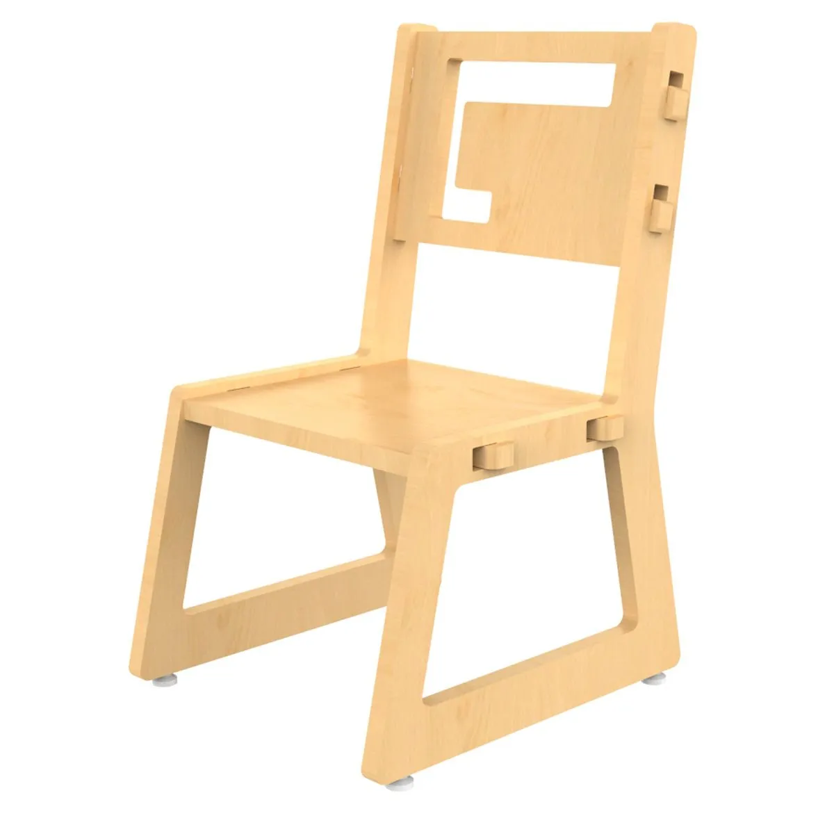 X&Y Blue Apple Chair - Natural