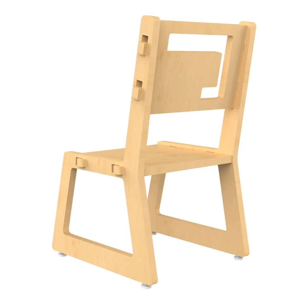 X&Y Blue Apple Chair - Natural