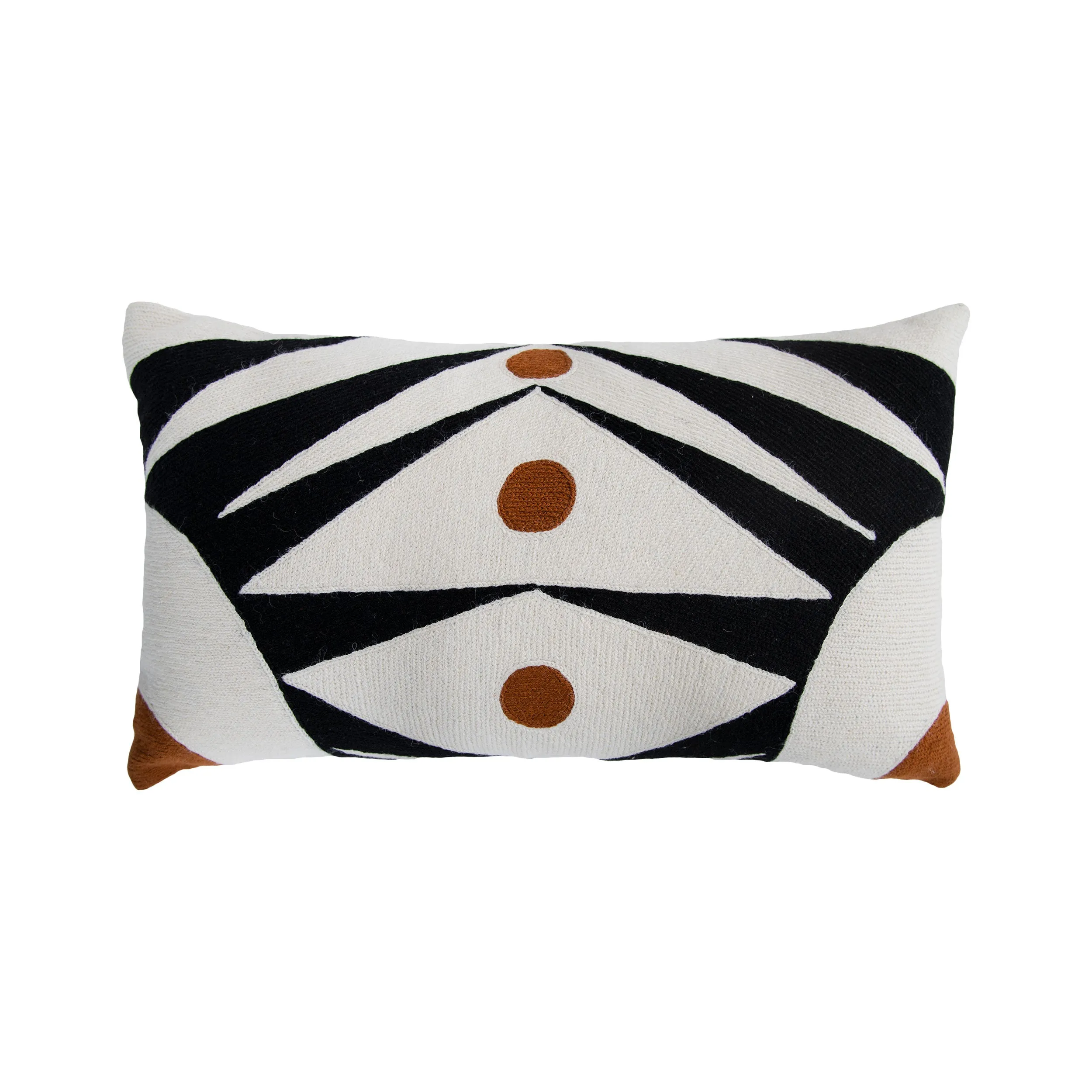 ZAZA DOTS PILLOW - BLACK